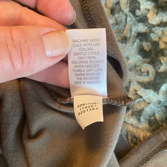 J Jill dipped hem mocha velour dress XL - Picture 7 of 8